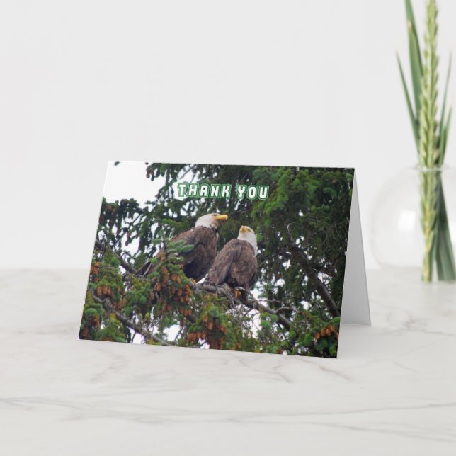 Danke, Weißkopfseeadler-Karte Dankeskarte (Vorderseite)