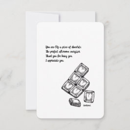 Danke, Wertkarte - Schokolade, flach