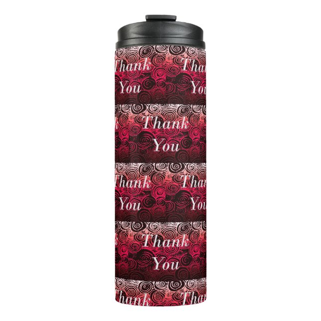 Danke, Wirbel Red Thermosbecher (Vorderseite)