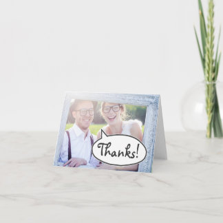 Danke! Word-Blase-Karte Dankeskarte