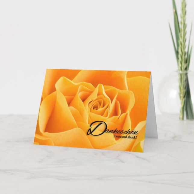Danke Yellow Rose Blank (Vorderseite)