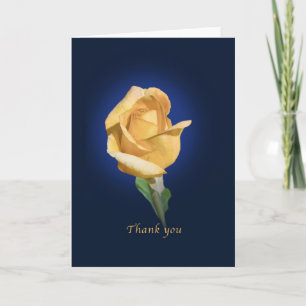 Danke, Yellow Rose Bud Card Dankeskarte