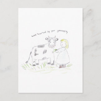 Danke_you_cow Postkarte