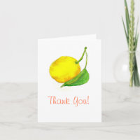 Danke Zitronen-Frucht-Aquarell-Kunst-Malerei