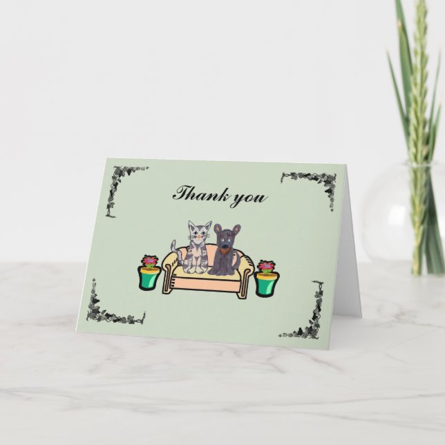 Danke zu kardieren (Vorderseite)