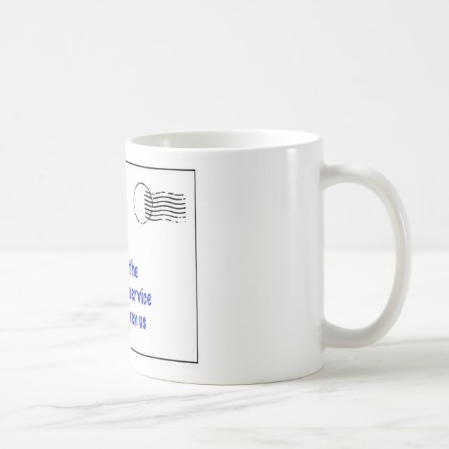 danke zu meinem Briefträger Kaffeetasse (Rechts)