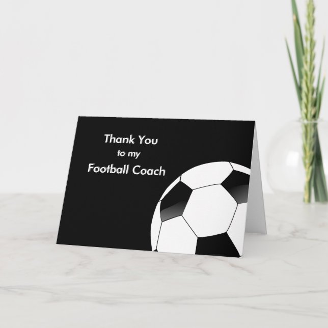 Danke zu meinem Fußball-u. Fußball-Trainer (Vorderseite)