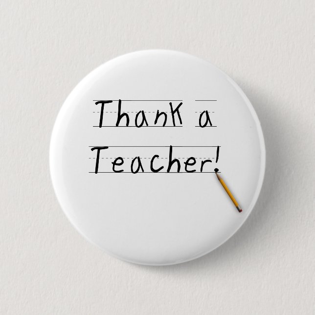 Danken Sie einem Lehrer Button (Vorderseite)