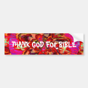 Danken Sie GOTT für Bibel Autoaufkleber