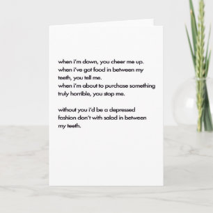 Danken Sie Gott für Freunde Dankeskarte