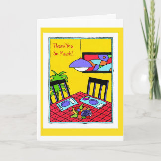 Danken Sie Ihnen-So viel! Dankeskarte