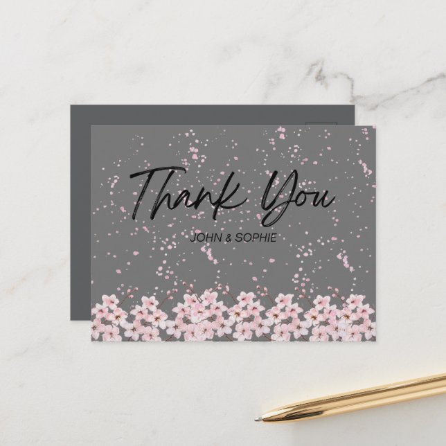 DANKEN SIE KARTE (Vorderseite/Rückseite Beispiel)