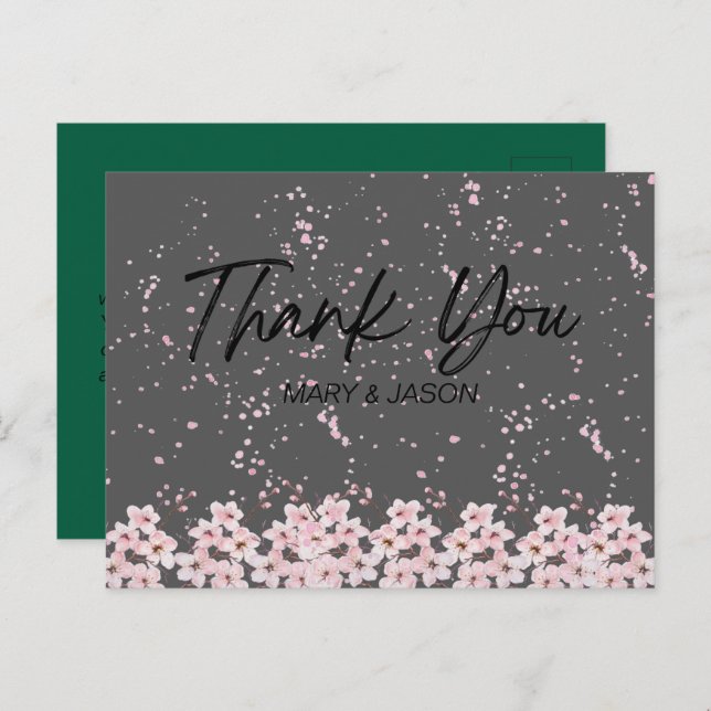 DANKEN SIE KARTE (Vorne/Hinten)