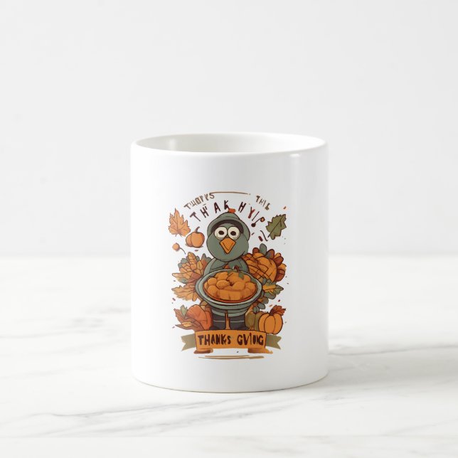 Danken und Liebe teilen Kaffeetasse (Mittel)