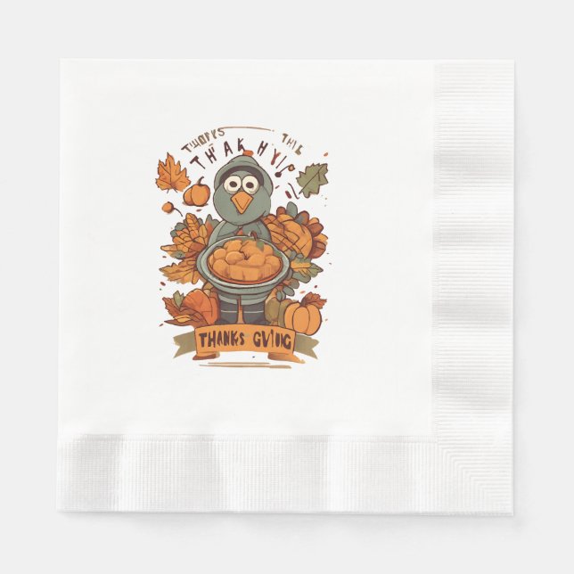 Danken und Liebe teilen Serviette (Vorderseite)