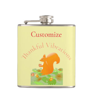 Dankend Vibes Eichhörnchen Thunder_Cove Flachmann