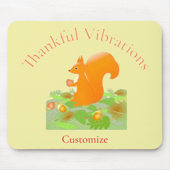 Dankend Vibes Eichhörnchen Thunder_Cove Mousepad (Vorne)
