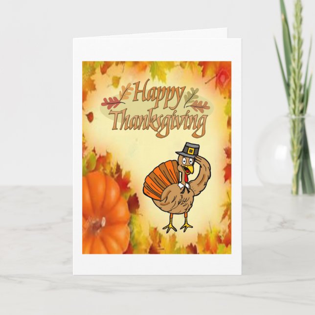 Dankende Grußkarte Feiertagskarte (Vorderseite)