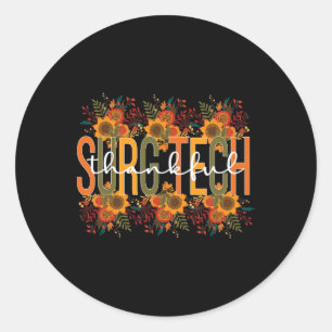 Dankenswerter chirurgischer Technologe Erntedank S Runder Aufkleber