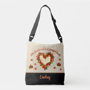 Dankenswerter Herz Pesonalized Tote Bag Tragetaschen Mit Langen Trägern