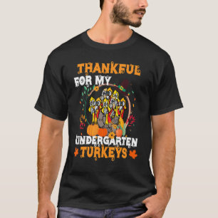 Dankenswerter Kindergartenlehrer T-Shirt Thanksgiv