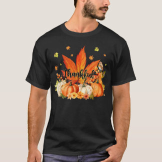 Dankenswerter Leaf Pumpkin Niedlicher Erntedank Fa T-Shirt