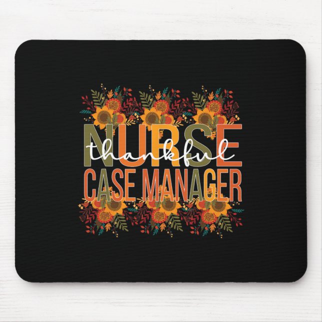 Dankenswerter Nurse Case Manager Erntedank Mana Mousepad (Vorne)
