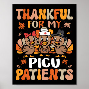 Dankenswerter PICU Nurse Erntedank Türkei Pädiatri Poster