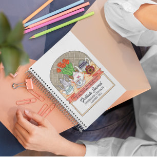 Dankesblatt für erfrischende Teapots Notizbuch