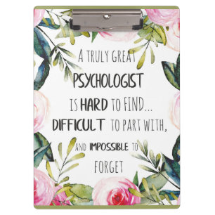 Dankeschön Abschiedsgeschenk für Psychologen Klemmbrett