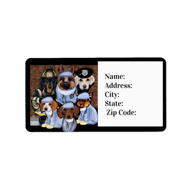 Dankeschön Adressaufkleber (Vorne)