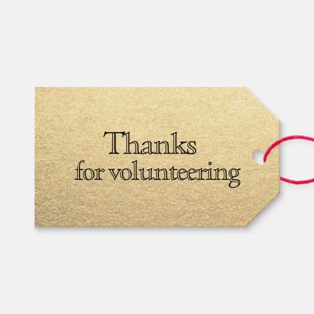 Dankeschön an den Freiwilligen, Mitarbeiter Geschenkanhänger (Vorderseite (Horizontal))