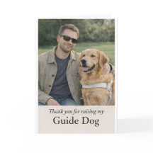 Dankeschön an den Golden Retriever-Welpen-Erzieher