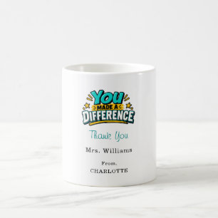 Dankeschön an den Lehrer  Kaffeetasse