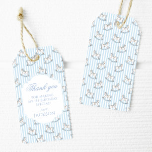 Dankeschön an den niedlichen blauen Rockpferd Geschenkanhänger