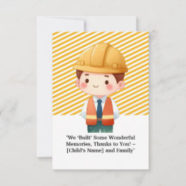 "Dankeschön an die Baubranche - Wertschätzung Dankeskarte