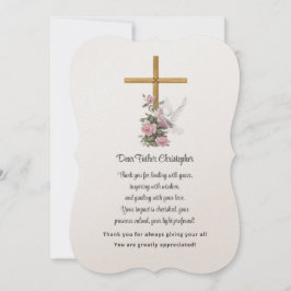 Dankeschön an die florale Pastor-Wertschätzung Einladung