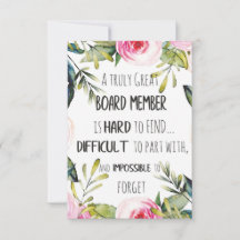 Dankeschön an die Vorstandsmitglieder