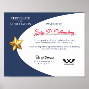 Dankeschön an Freiwilligenmitarbeiter Poster