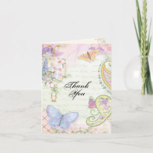 Dankeschön an Sie Hinweise - Flügel der Hochzeitsk Dankeskarte