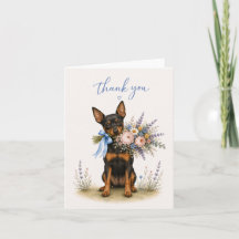 Dankeschön-Blumenstrauß für Zwergpinscher