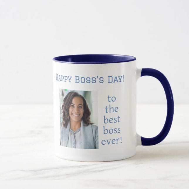 Dankeschön! Boss-Day-Foto-Tasse Tasse (Rechts)