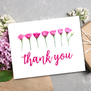 Dankeschön Card - Blumendesign für den 85. Geburts Postkarte