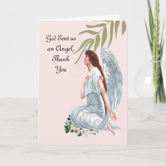 Dankeschön Card für Nurse Semi Religious Karte (Vorderseite)