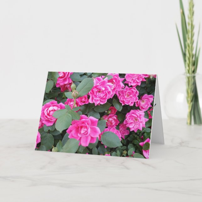 Dankeschön Card mit Rose Karte (Vorderseite)