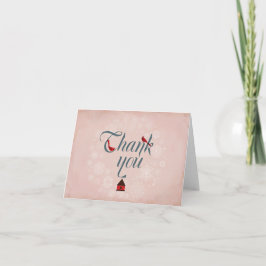 Dankeschön Card ~ Winterrosa Schneeflocke Dankeskarte