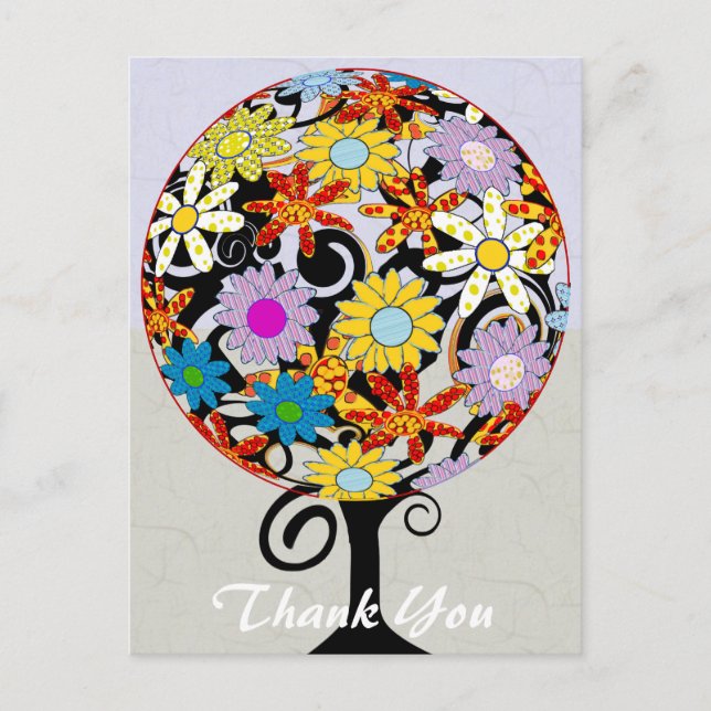 Dankeschön Circle of Liebe Postkarte (Vorderseite)