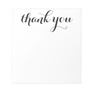 Dankeschön Dank Schrift Druck 5,5 x 6 Notizblock