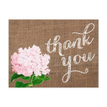 Dankeschön, danke Postcard, Burlap