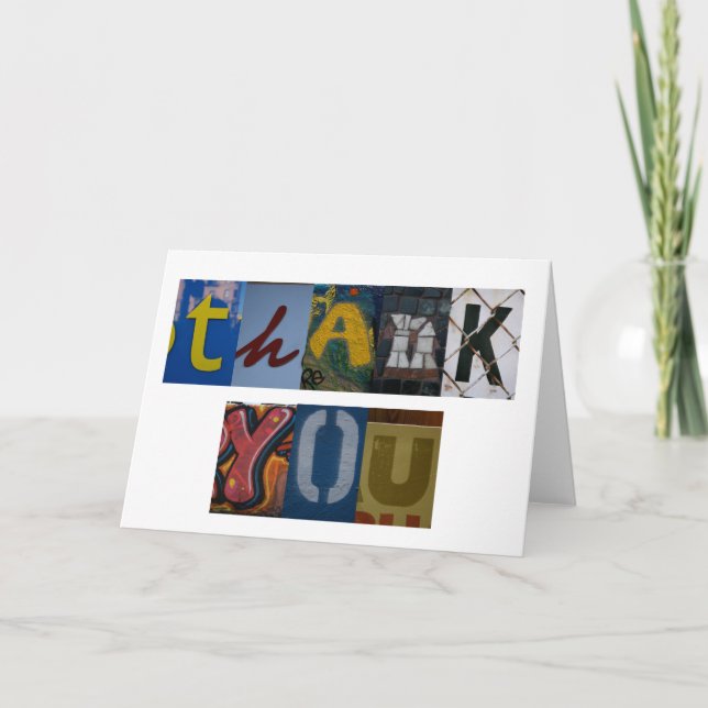 Dankeschön Dankeskarte (Vorderseite)